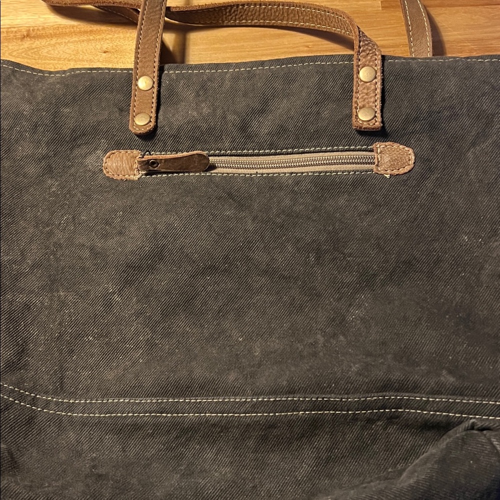 VINTAGE Myra Bag Canvas Blend Key Tote - Picture 5 of 5